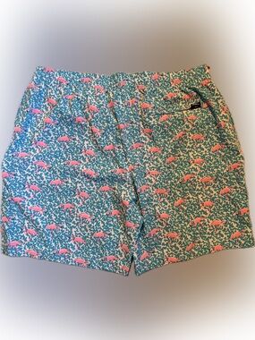 Chubbies The Domingos Are Flamingos Swim Trunks  7” inseam Men’s Shorts XXL
